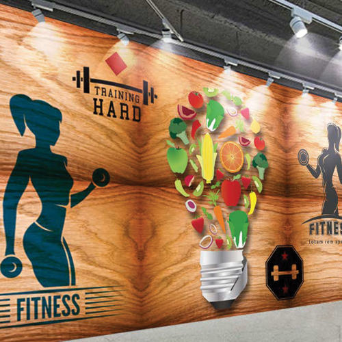 ورق جدران تصميم للنوادي الرياضية