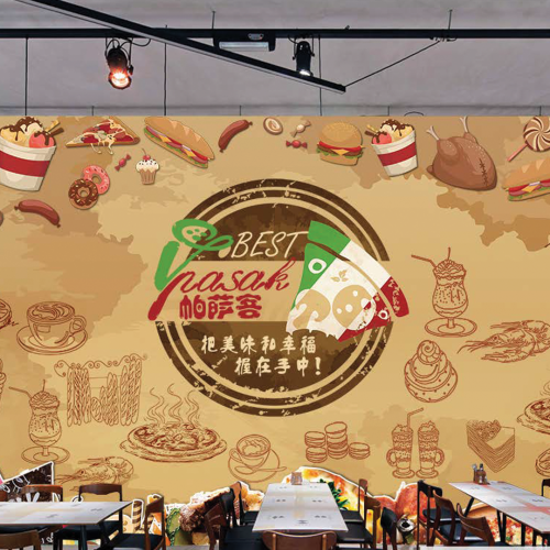 ورق جدران تصميم للمطاعم