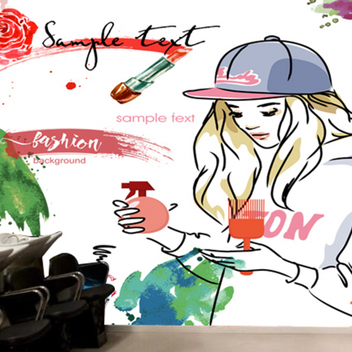 ورق جدران لتصميم صالونات التجميل