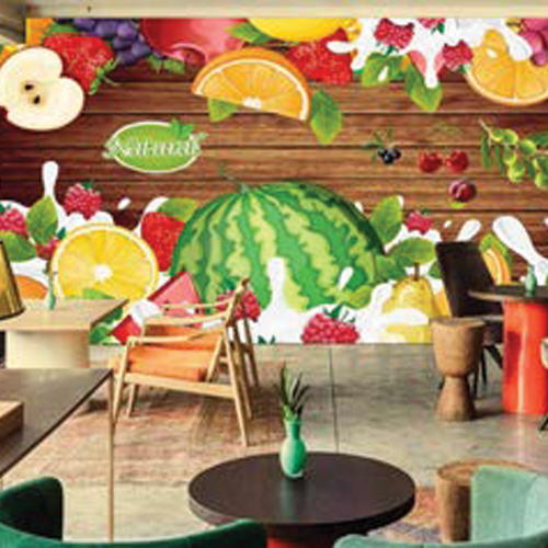 ورق جدران تصميم العصيرات