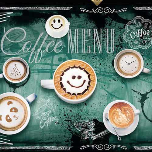 ورق جدران تصميم قهوة