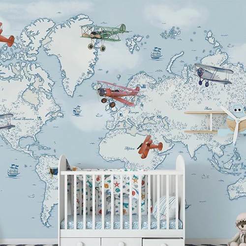 ورق جدران تصميم غرف أطفال