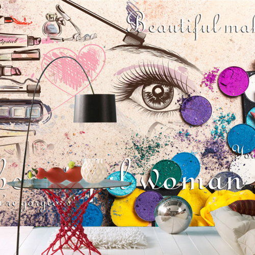 ورق جدران لتصميم صالونات التجميل