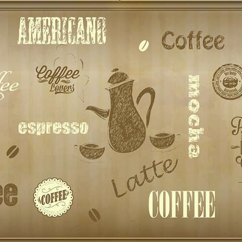 ورق جدران تصميم قهوة