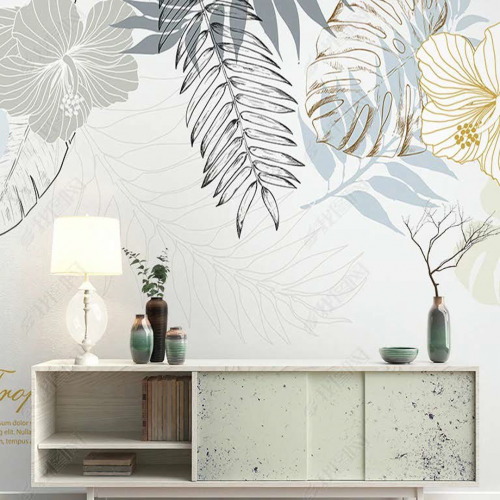 ورق جدران تصميم الطبيعة والأشجار