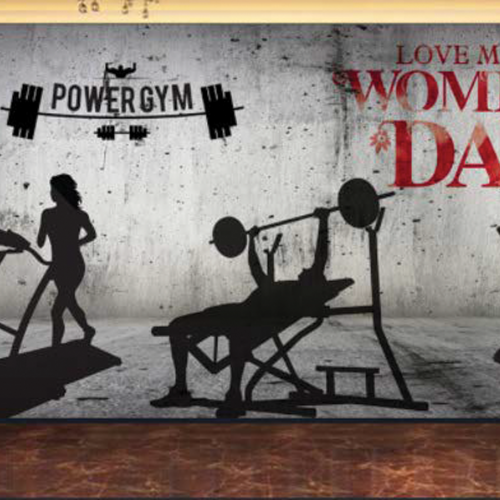 ورق جدران تصميم للنوادي الرياضية