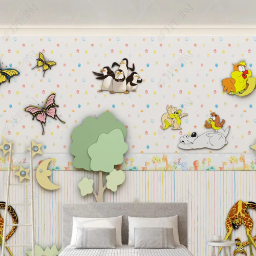 ورق جدران تصميم غرف أطفال