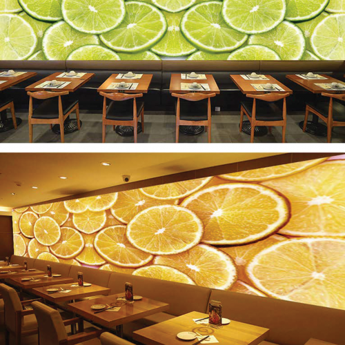 ورق جدران تصميم العصيرات