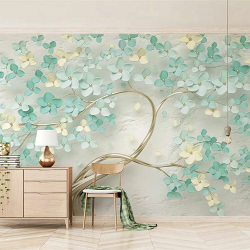 ورق جدران تصميم الطبيعة والأشجار