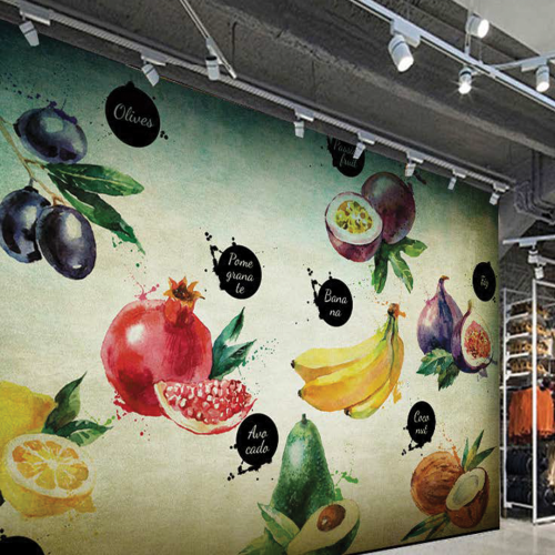 ورق جدران تصميم العصيرات