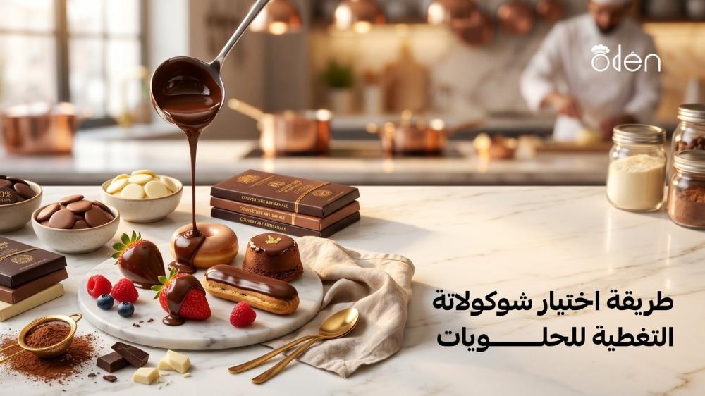 طريقة اختيار شوكولاتة التغطية للحلويات