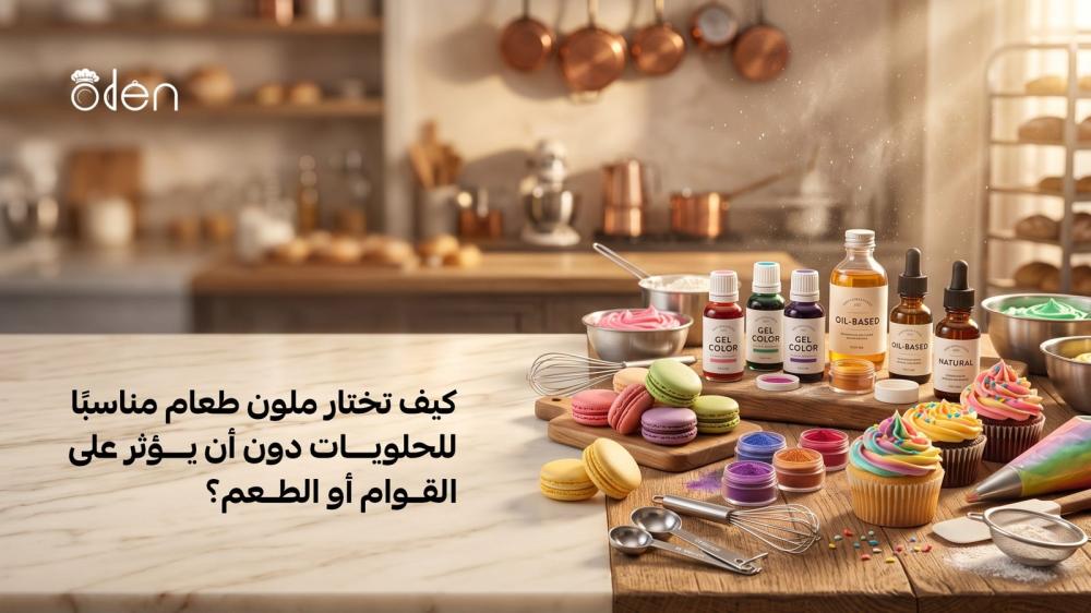 كيف تختار ملون طعام مناسبًا للحلويات دون أن يؤثر على القوام أو الطعم؟