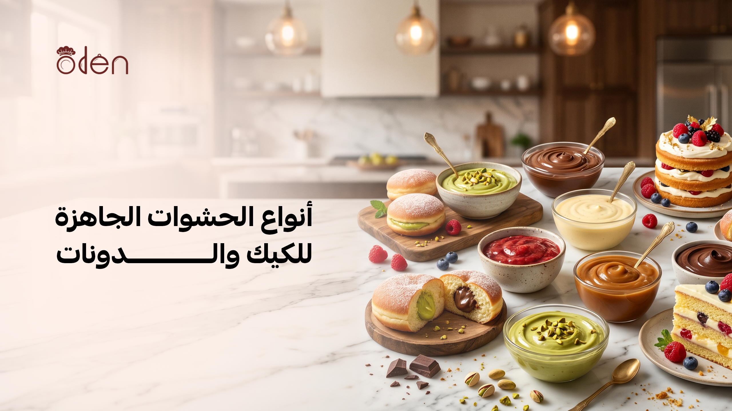 أنواع الحشوات الجاهزة للكيك والدونات
