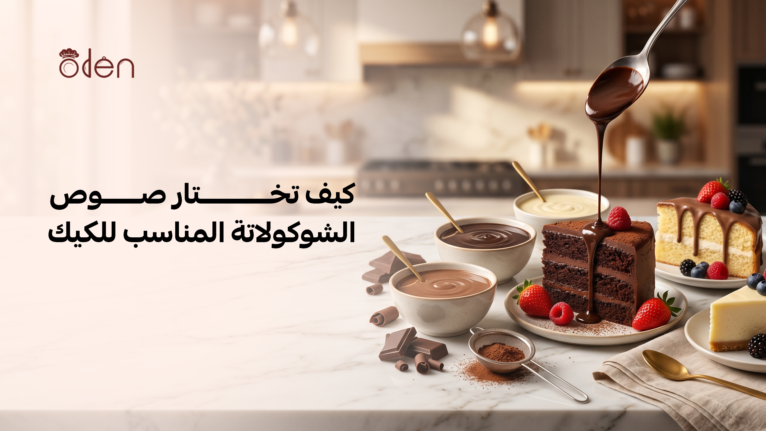 كيف تختار صوص الشوكولاتة المناسب للكيك