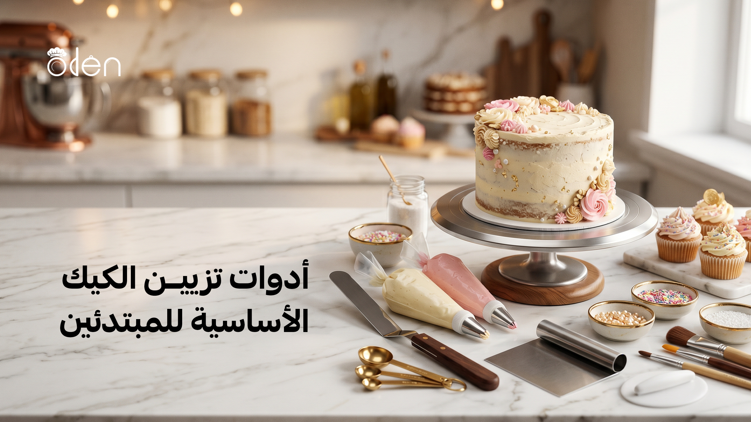 أدوات تزيين الكيك الأساسية للمبتدئين