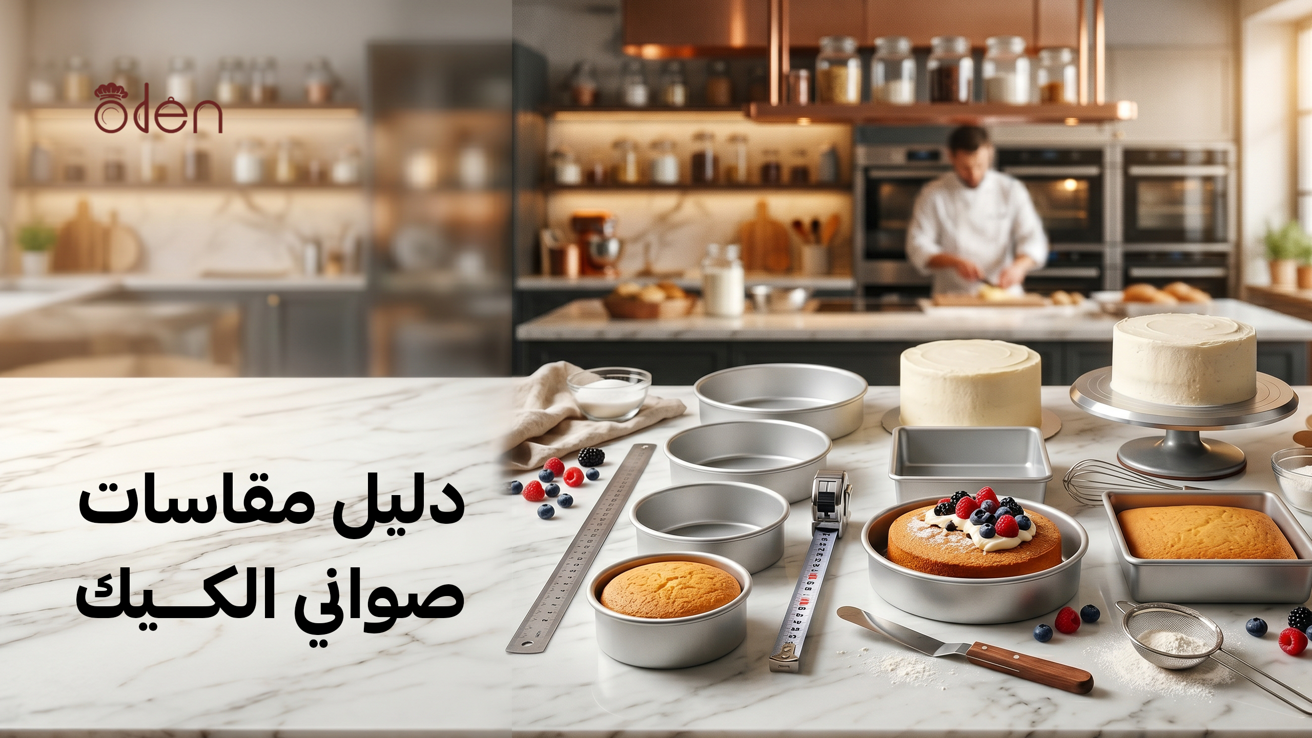 دليل مقاسات صواني الكيك