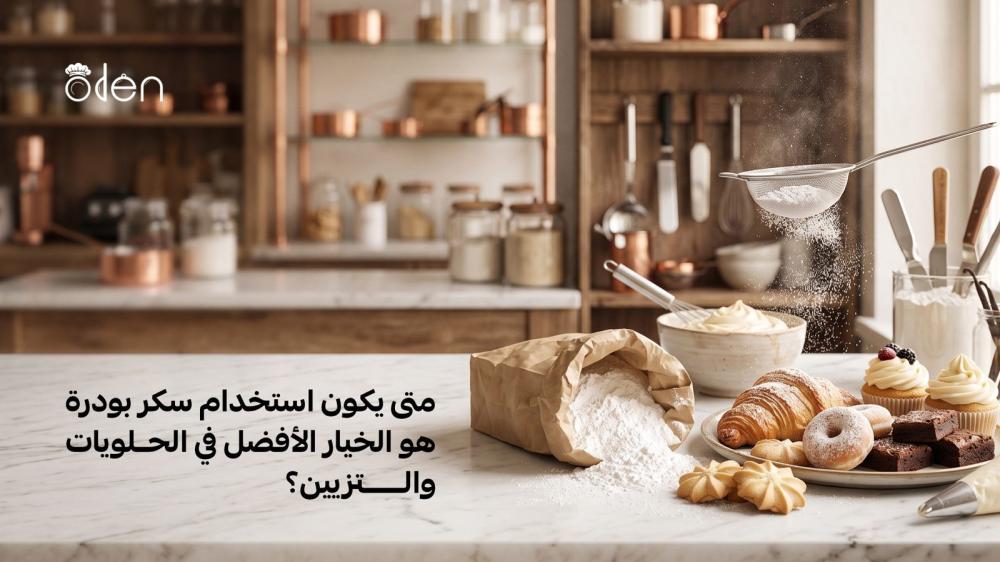 متى يكون استخدام سكر بودرة هو الخيار الأفضل في الحلويات والتزيين؟