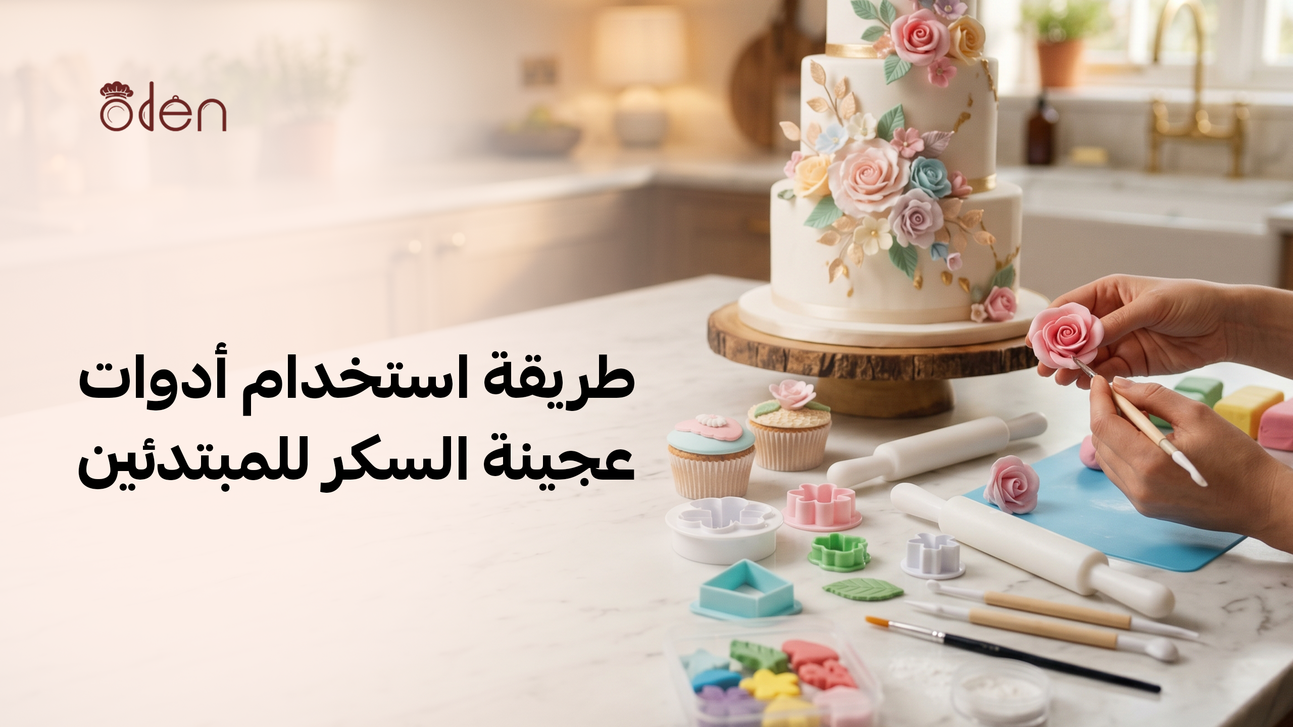 طريقة استخدام أدوات عجينة السكر للمبتدئين