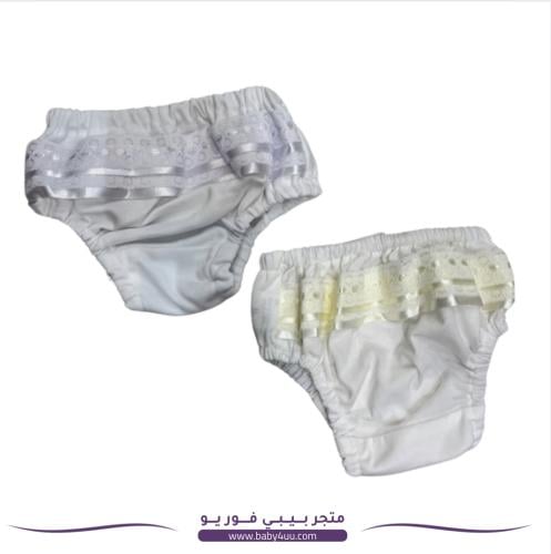 سروال مكشكش بناتي قطن