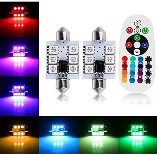 لمبة ليدأضاءة سقف RGB 5050 6 SMD سقف ملون LED مصبا...