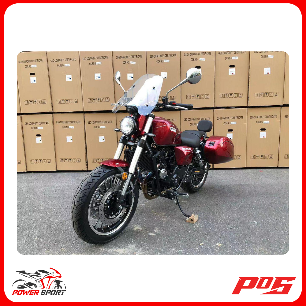 دراجة نارية كروز من باور سبورت احمر - STORM