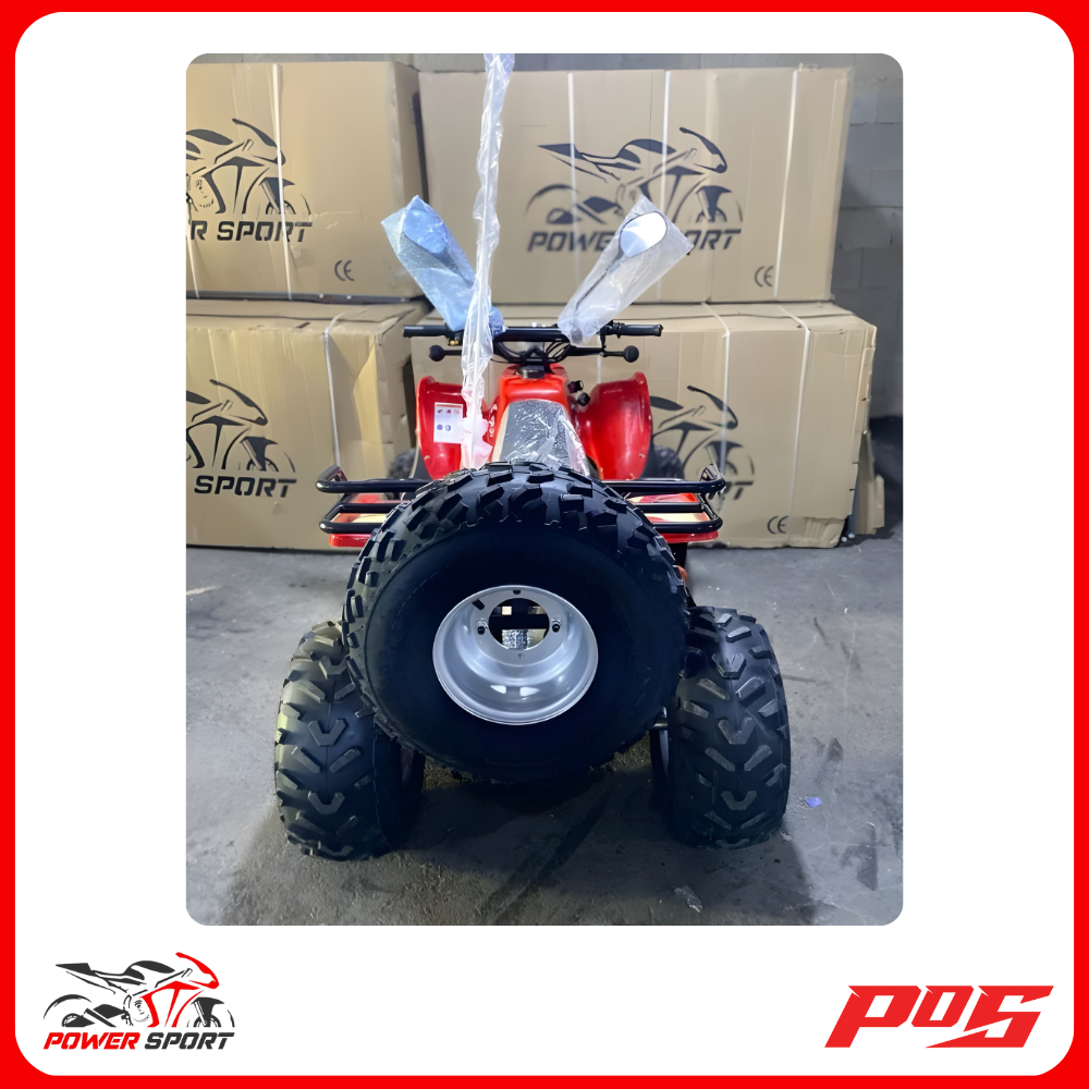 دباب تايوان باورسبورت 4 كفرات لون احمر - 100cc