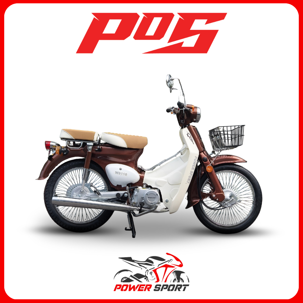 دراجة نارية كلاسيك شبيه الهوندا 110 لون بني - WS110