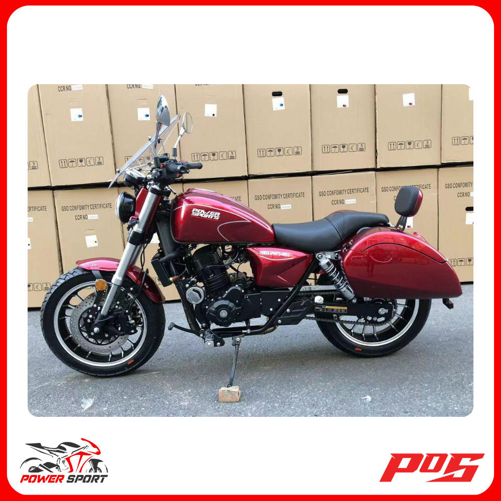 دراجة نارية كروز من باور سبورت احمر - STORM