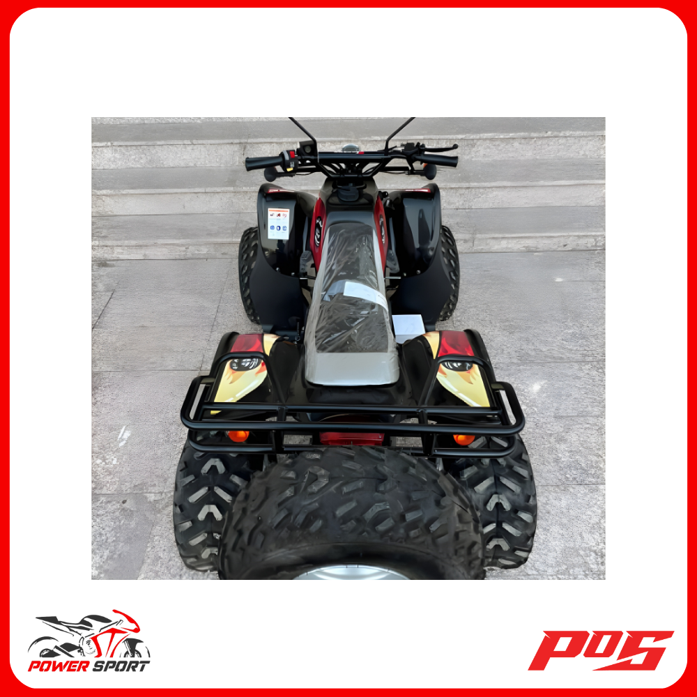 دباب تايوان باورسبورت 4 كفرات مع ريوس لون أسود - 100cc