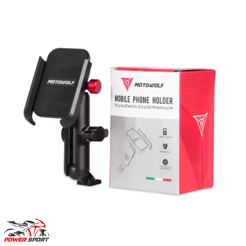 حامل جوال قاعدة مرايا شركة MOTOWOLF