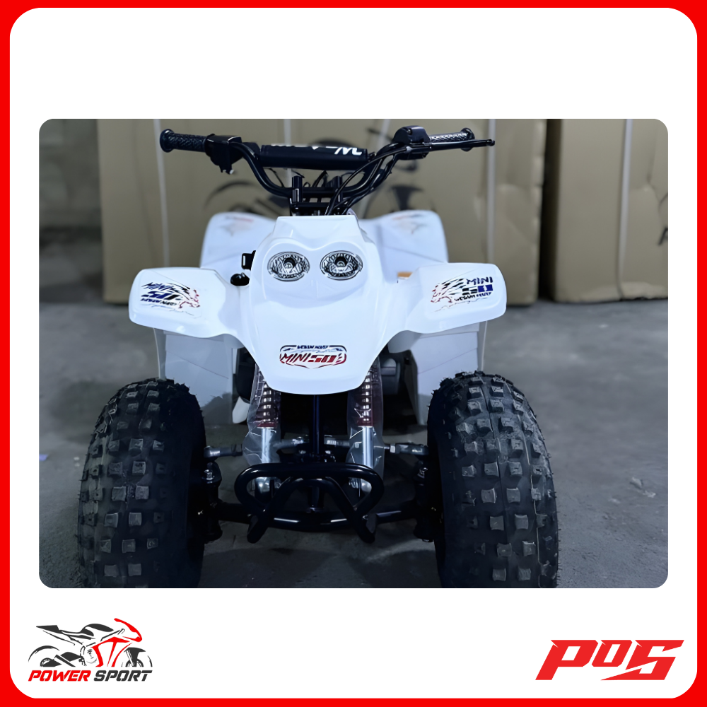 دباب رام 50cc تايواني 4 كفرات لون ابيض