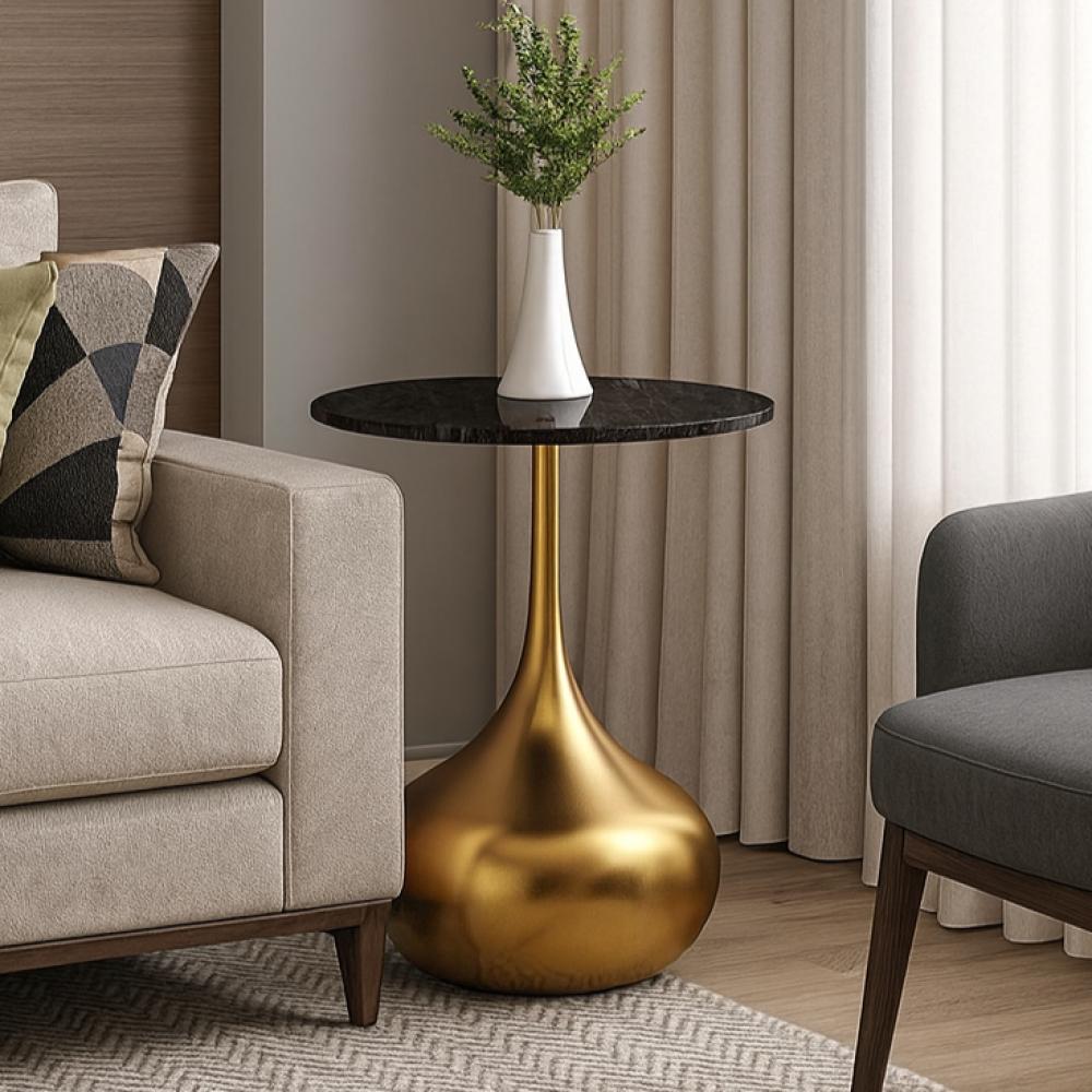 طاولة جانبية تصميم دمعة - 60 سم