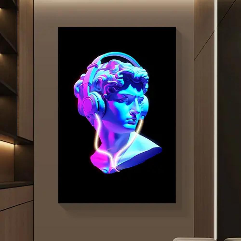 لوحة جدارية LED - منحوتة الإيقاع