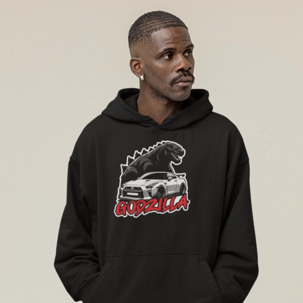 بلوفر مقاس كبير نيسان جي تي ار Hoodie Big Size Nissan GT-R Godzilla