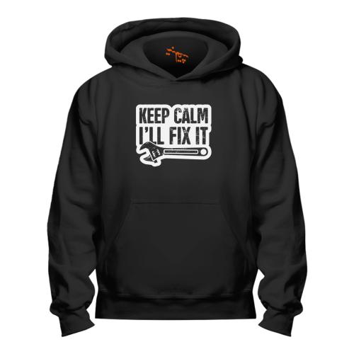 بلوفر مقاس كبير Hoodie Big Size Keep Calm I'll Fix...