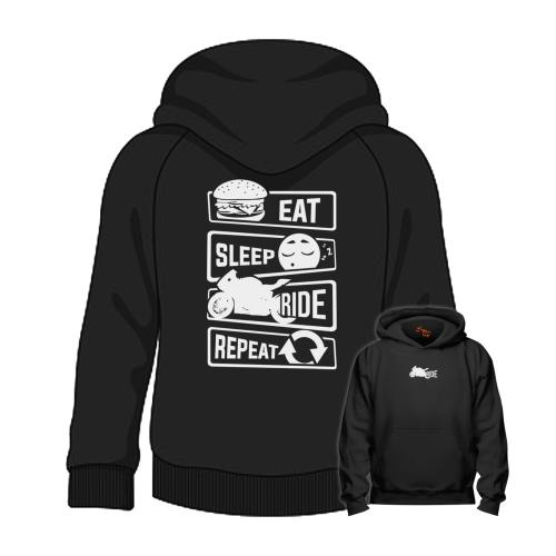 بلوفر Hoodie Eat Sleep Ride