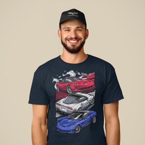 تي شيرت شفروليه كورفيت T-Shirt Chevrolet Corvette...