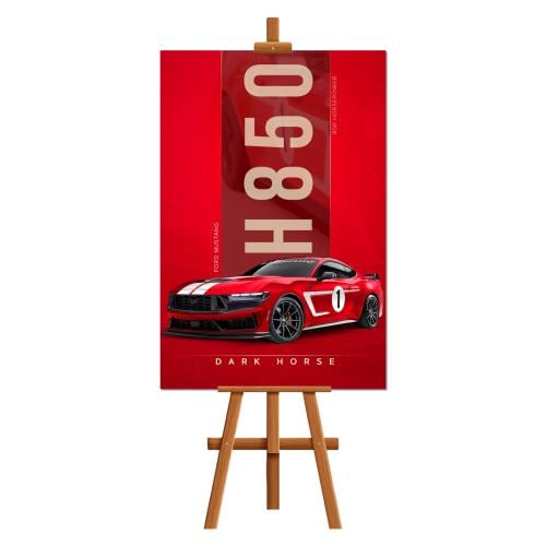 Ford Mustang Dark Horse - لوحة جدارية كانفس