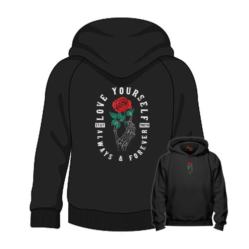 بلوفر مقاس كبير Hoodie Big Size Love Yourself
