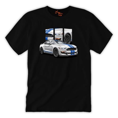 تي شيرت مقاس كبير فورد موستنج شلبي T-Shirt Big Siz...