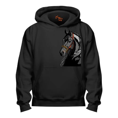 بلوفر Hoodie Black Horse