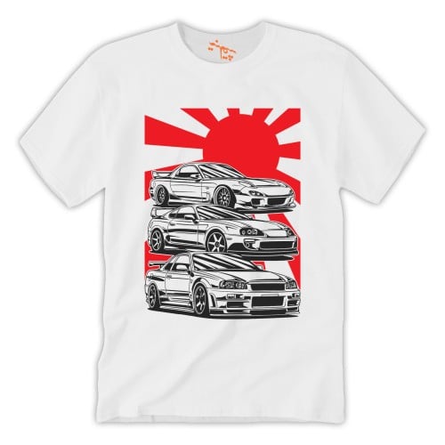 تي شيرت جي تي ار سوبرا مازدا T-Shirt Gtr Supra Maz...