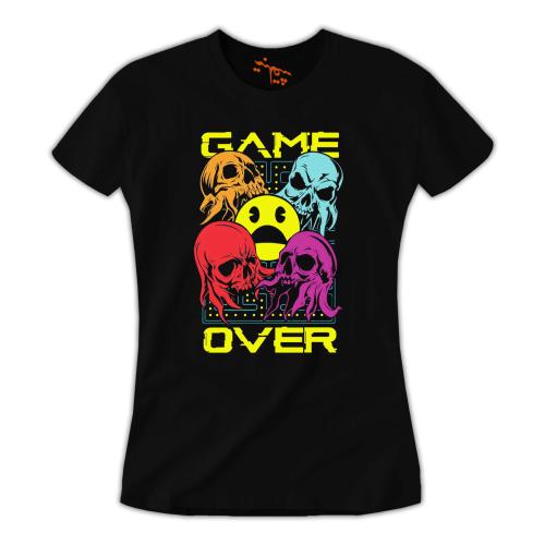 تي شيرت نسائي T-Shirt GAME OVER