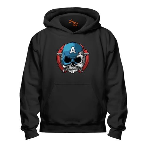 بلوفر مقاس كبير Hoodie Big Size Captain Skull