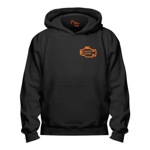بلوفر مقاس كبير Hoodie Big Size Check Engine