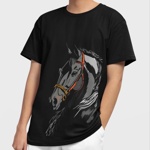 تي شيرت T-Shirt Black Horse