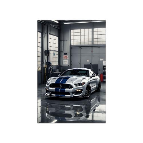 Ford Mustang Shelby - لوحة جدارية معدنية