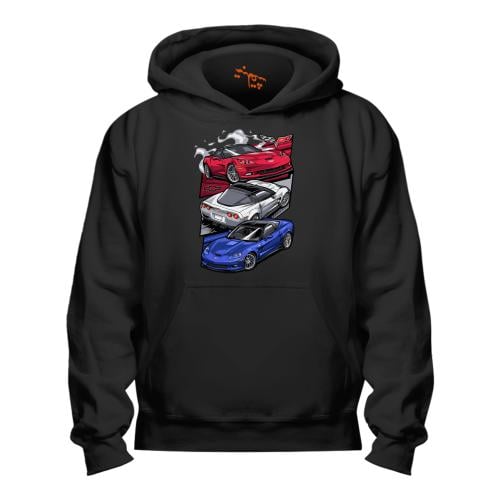 بلوفر مقاس كبير شفروليه كورفيت Hoodie Big Size Che...