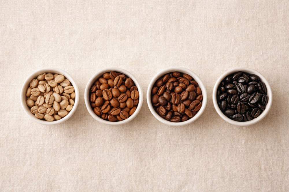 درجات تحميص القهوة