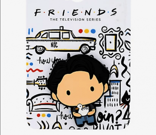Friends Joey with Duck Chibi Enamel Pin
